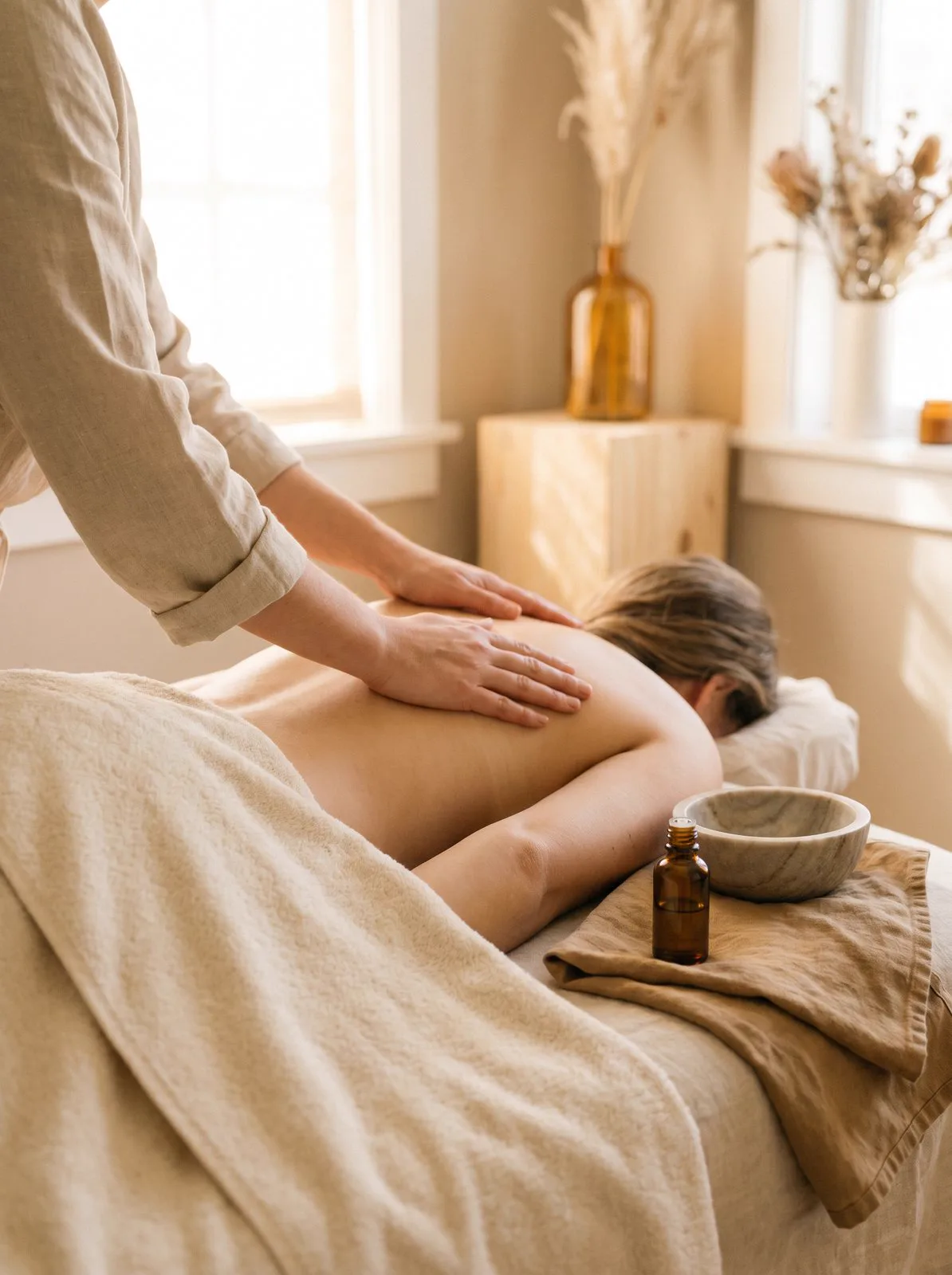 Ontspannende AromaTouch behandeling met dōTERRA essentiële oliën