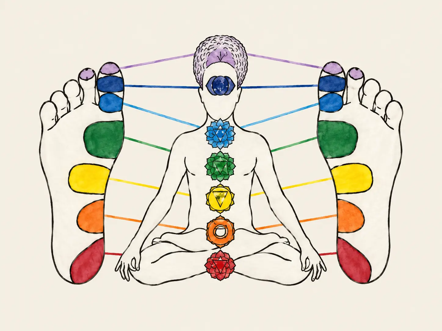 Chakra’s en voetzones binnen de Fonoreflex-methode