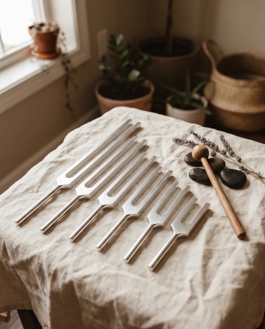 Innersound stemvorktherapie bij de oren in een warme setting